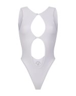 Blanc et noir one-piece swimsuit
