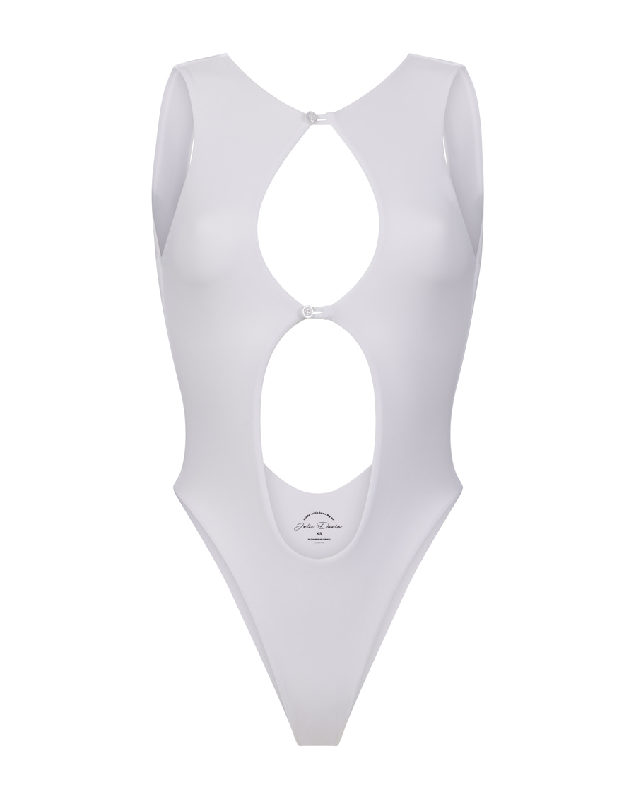 dariabikinis Blanc et noir one-piece swimsuit