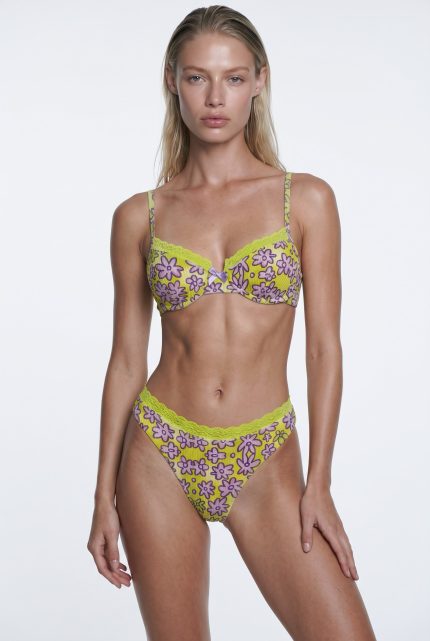 Lilac Meadow bikini set